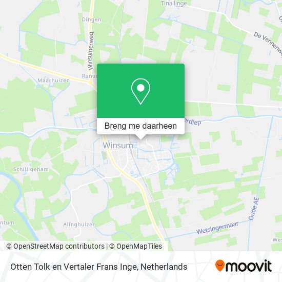 Otten Tolk en Vertaler Frans Inge kaart