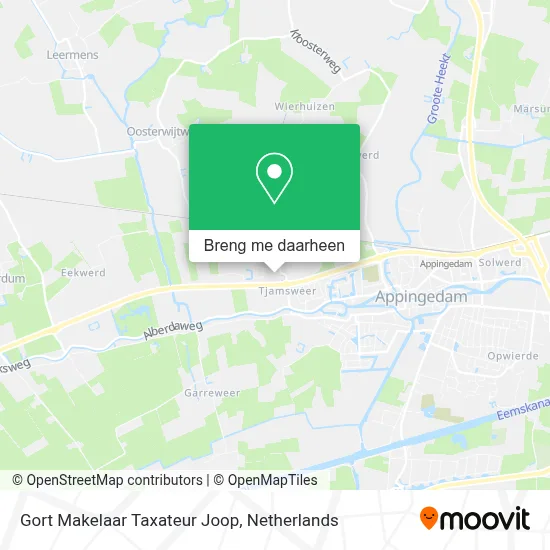 Gort Makelaar Taxateur Joop kaart
