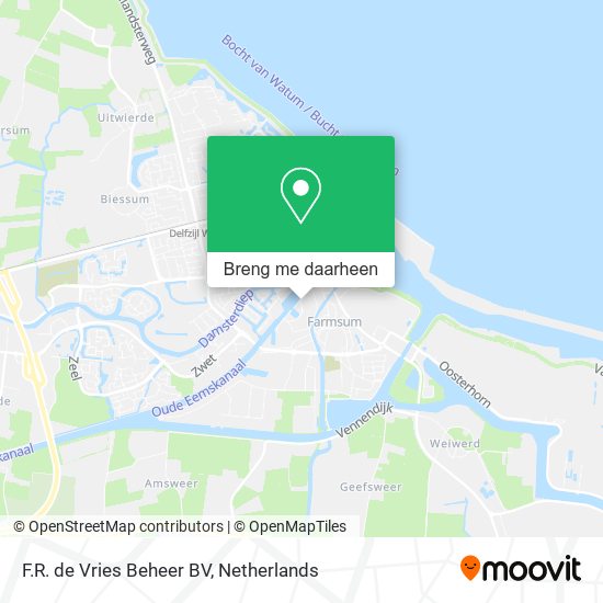 F.R. de Vries Beheer BV kaart
