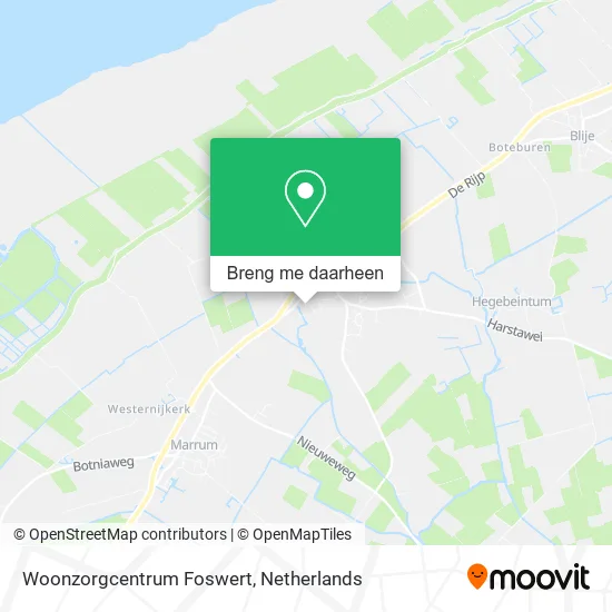 Woonzorgcentrum Foswert kaart