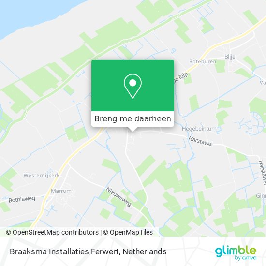 Braaksma Installaties Ferwert kaart