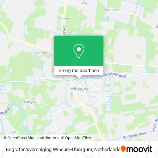 Begrafenisvereniging Winsum-Obergum kaart