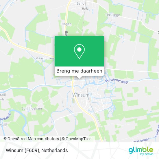 Winsum (F609) kaart