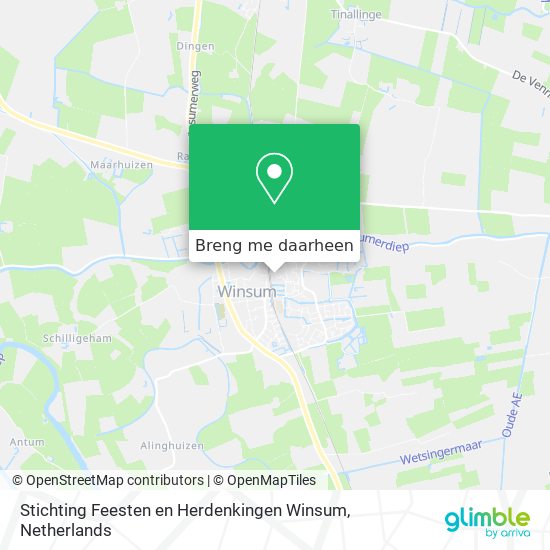 Stichting Feesten en Herdenkingen Winsum kaart