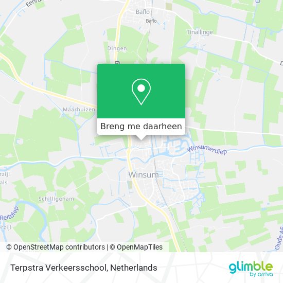 Terpstra Verkeersschool kaart