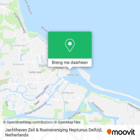 Jachthaven Zeil & Roeivereniging Neptunus Delfzijl kaart