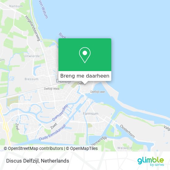 Discus Delfzijl kaart