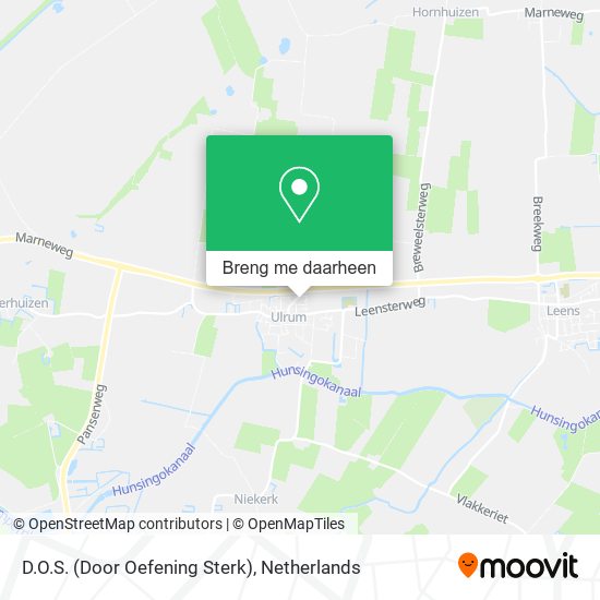 D.O.S. (Door Oefening Sterk) kaart