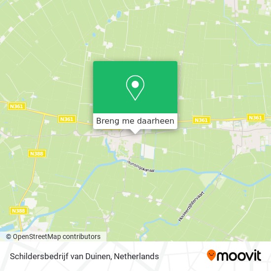 Schildersbedrijf van Duinen kaart