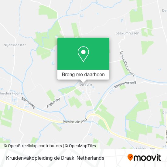 Kruidenvakopleiding de Draak kaart