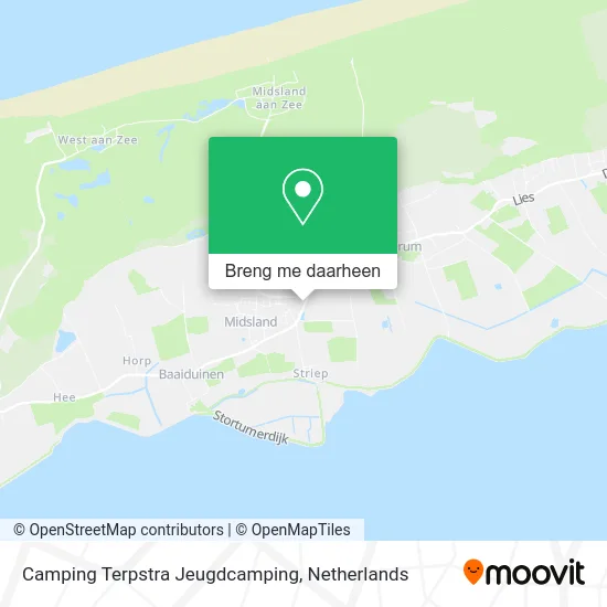 Camping Terpstra Jeugdcamping kaart