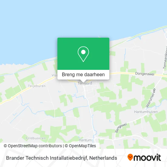 Brander Technisch Installatiebedrijf kaart