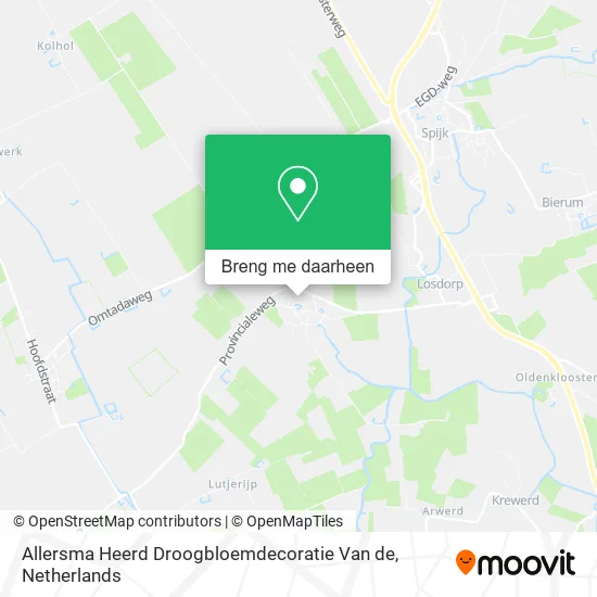 Allersma Heerd Droogbloemdecoratie Van de kaart