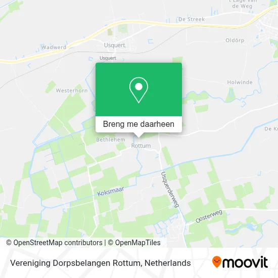 Vereniging Dorpsbelangen Rottum kaart