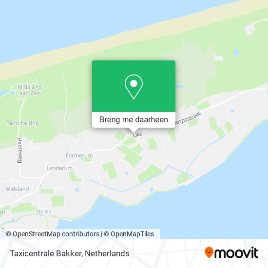 Taxicentrale Bakker kaart