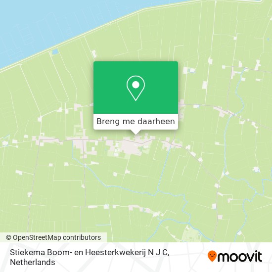 Stiekema Boom- en Heesterkwekerij N J C kaart