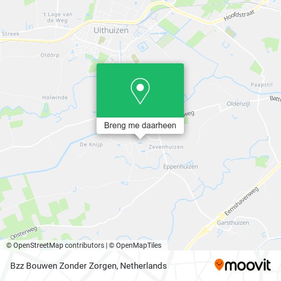 Bzz Bouwen Zonder Zorgen kaart