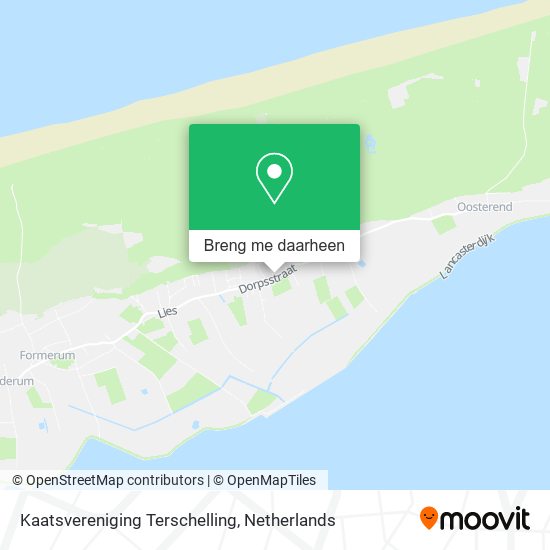 Kaatsvereniging Terschelling kaart