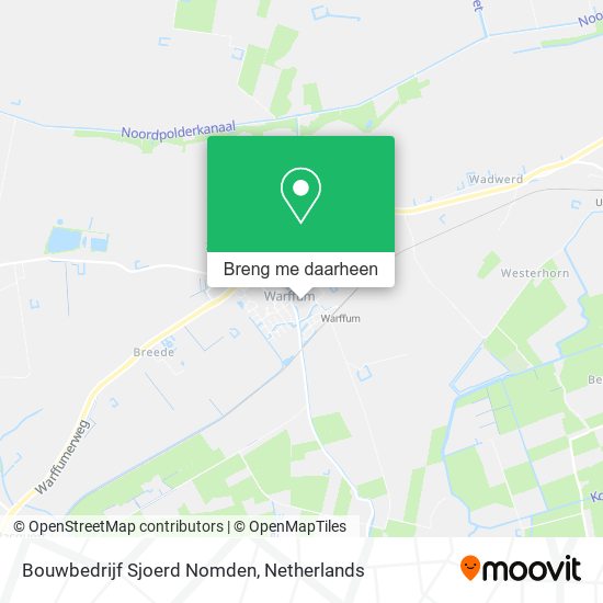 Bouwbedrijf Sjoerd Nomden kaart