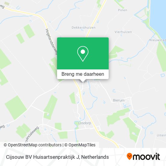 Cijsouw BV Huisartsenpraktijk J kaart