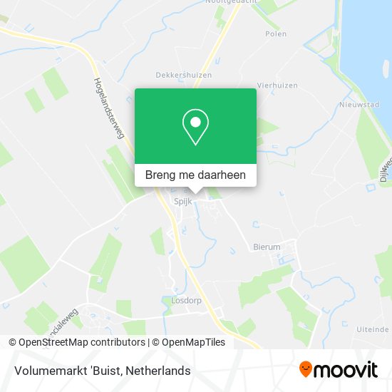 Volumemarkt 'Buist kaart