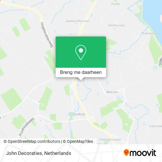 John Decoraties kaart