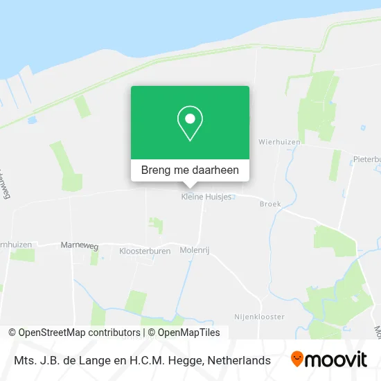 Mts. J.B. de Lange en H.C.M. Hegge kaart