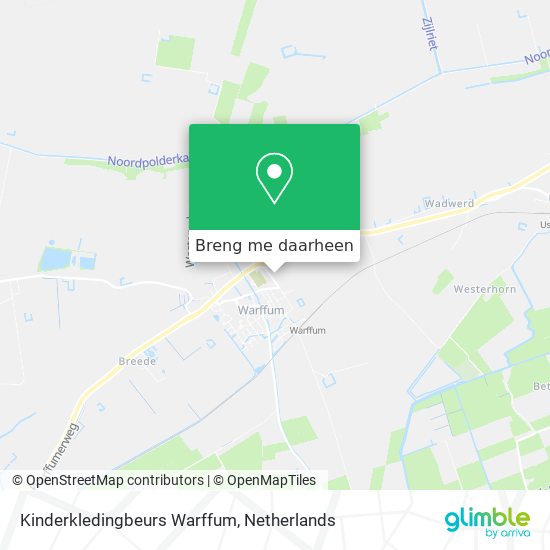 Kinderkledingbeurs Warffum kaart