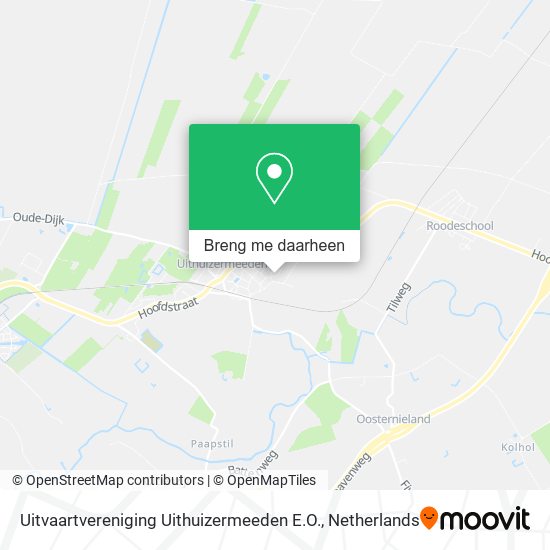 Uitvaartvereniging Uithuizermeeden E.O. kaart