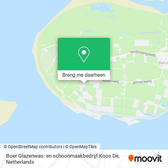 Boer Glazenwas- en schoonmaakbedrijf Koos De kaart