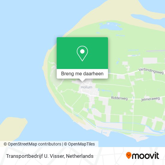 Transportbedrijf U. Visser kaart