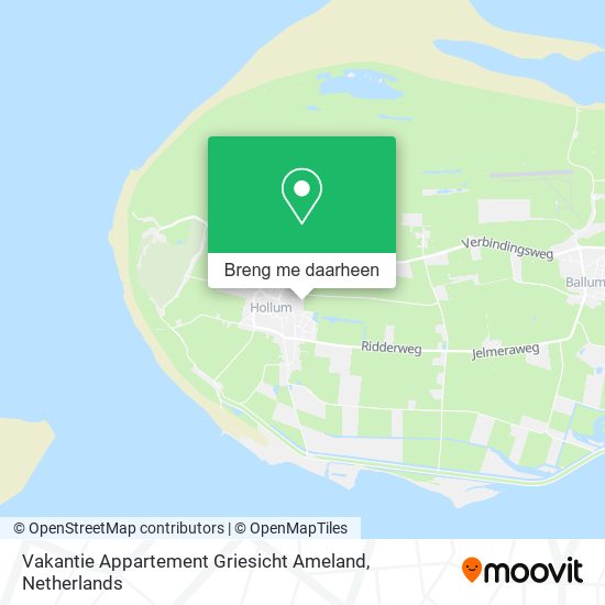 Vakantie Appartement Griesicht Ameland kaart