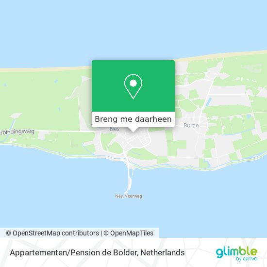 Appartementen / Pension de Bolder kaart