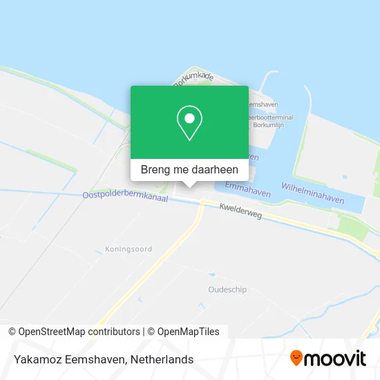 Yakamoz Eemshaven kaart