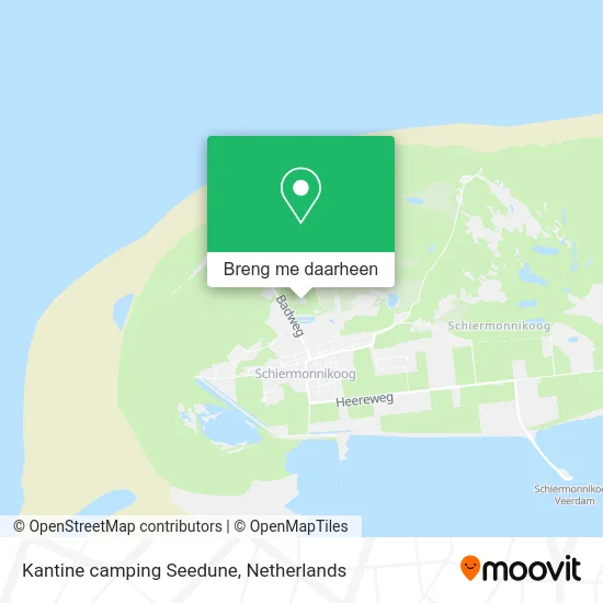 Kantine camping Seedune kaart
