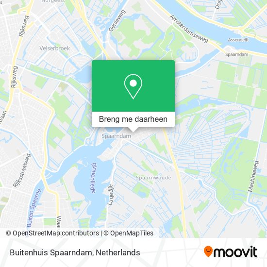 Buitenhuis Spaarndam kaart