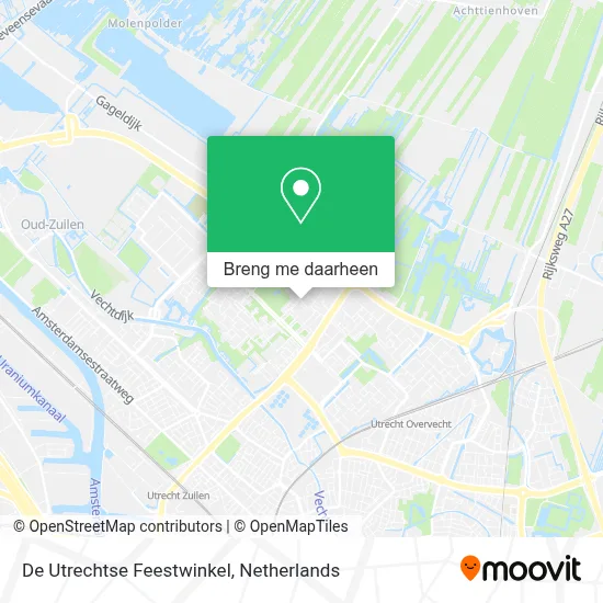 De Utrechtse Feestwinkel kaart