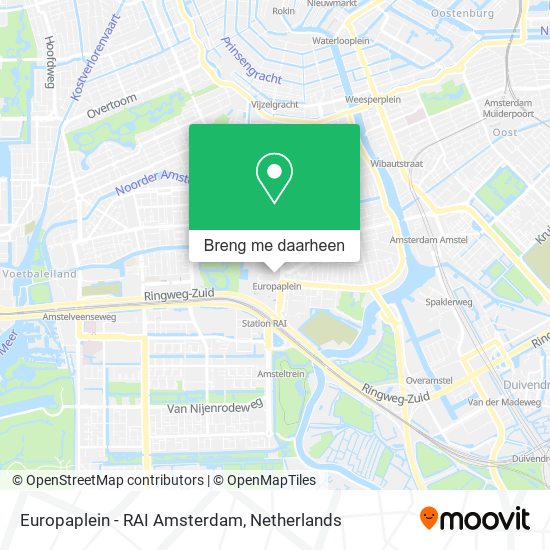 Europaplein - RAI Amsterdam kaart