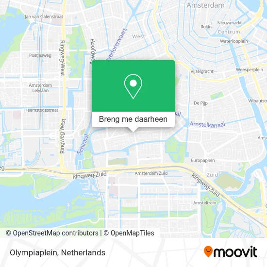 Olympiaplein kaart