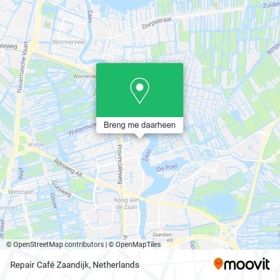 Repair Café Zaandijk kaart