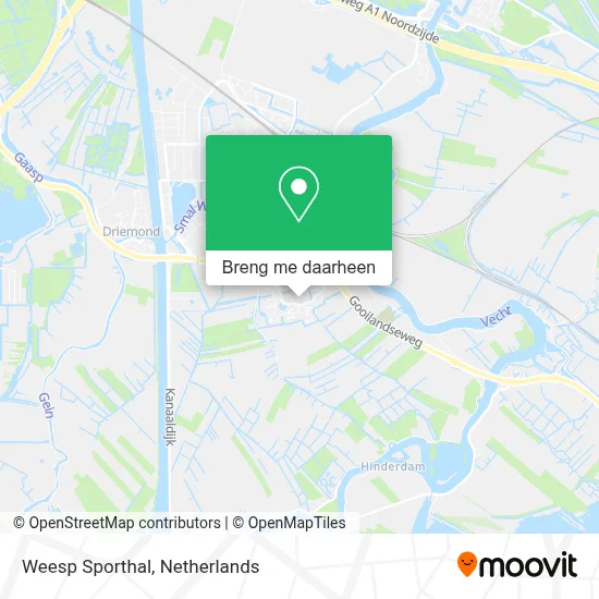 Weesp Sporthal kaart