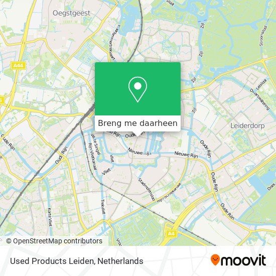 Used Products Leiden kaart