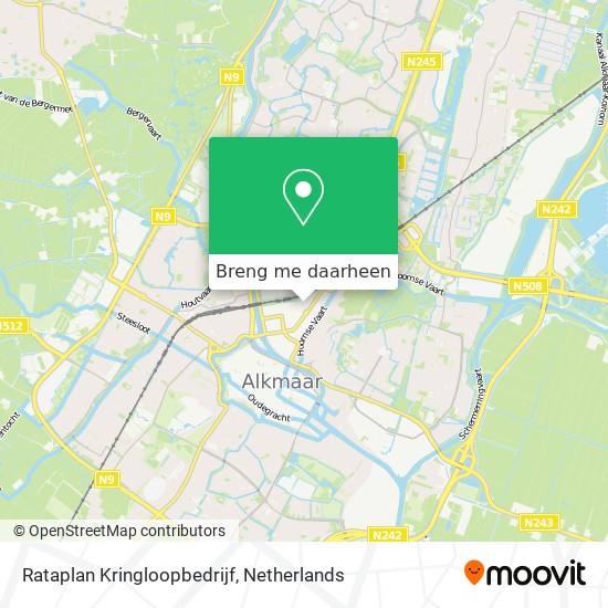 Rataplan Kringloopbedrijf kaart