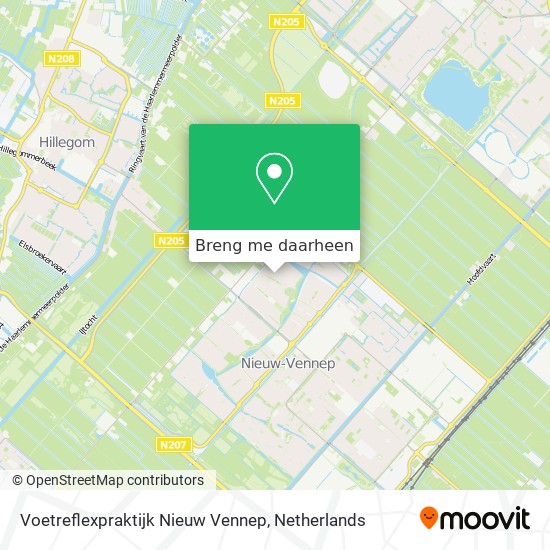 Voetreflexpraktijk Nieuw Vennep kaart