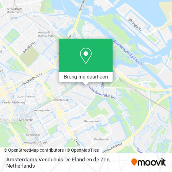 Amsterdams Venduhuis De Eland en de Zon kaart