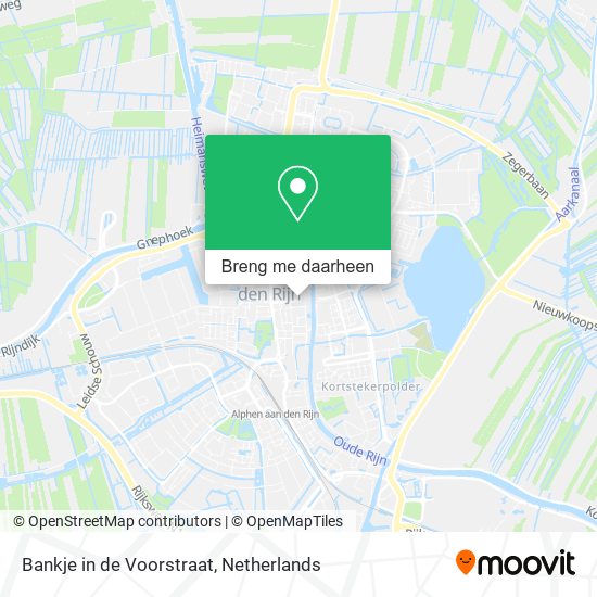 Bankje in de Voorstraat kaart