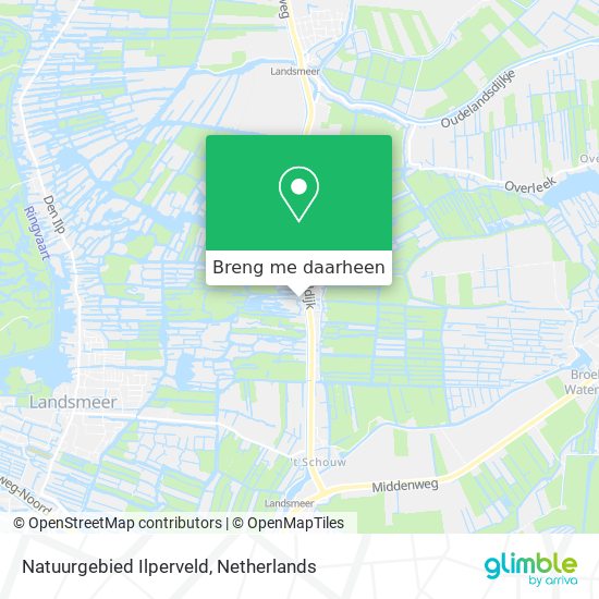 Natuurgebied Ilperveld kaart