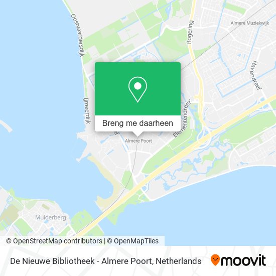 De Nieuwe Bibliotheek - Almere Poort kaart