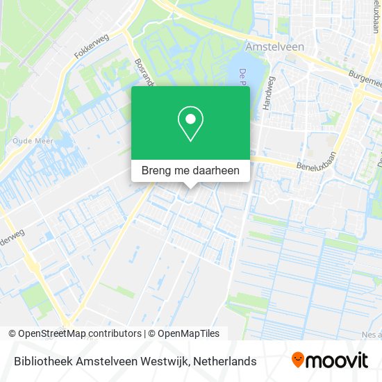 Bibliotheek Amstelveen Westwijk kaart