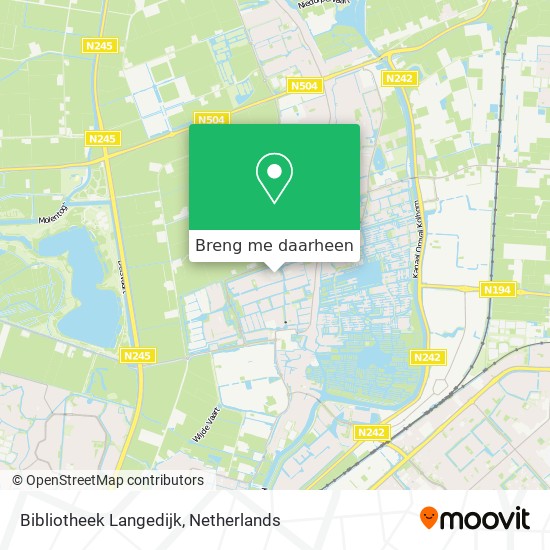Bibliotheek Langedijk kaart